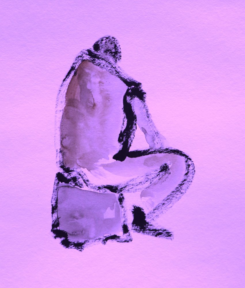 Figura astratta viola da Santhosh ch