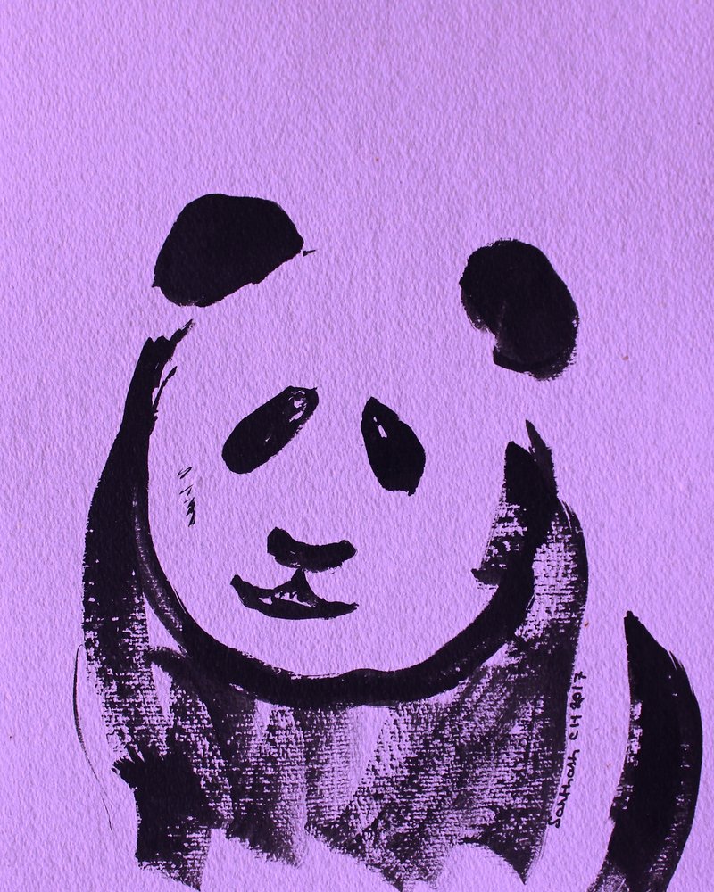 Adorabile panda viola da Santhosh ch
