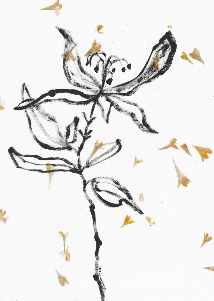 Delicato schizzo floreale da Santhosh ch
