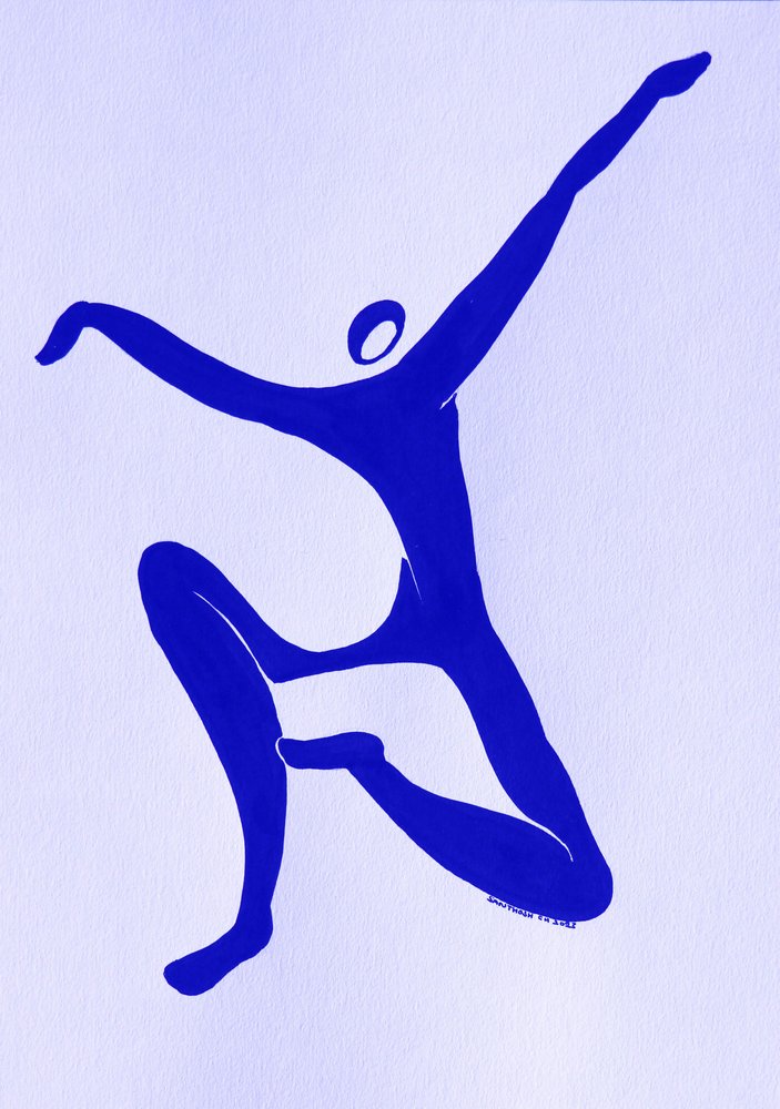 Dinamica danzatrice blu da Santhosh ch