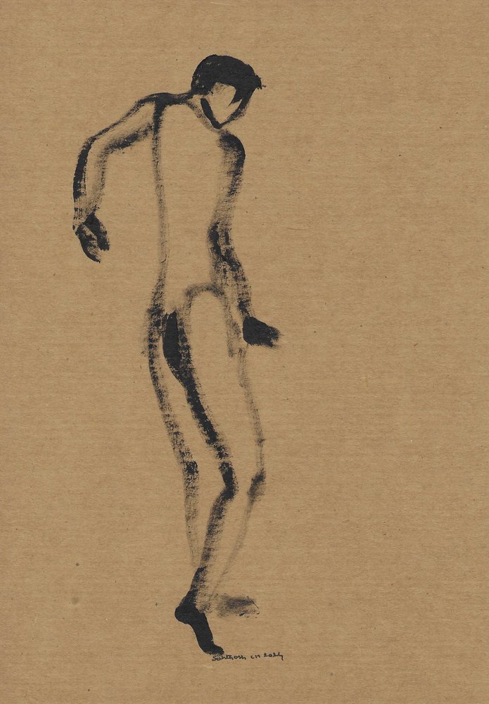 Schizzo dinamico di figura da Santhosh ch