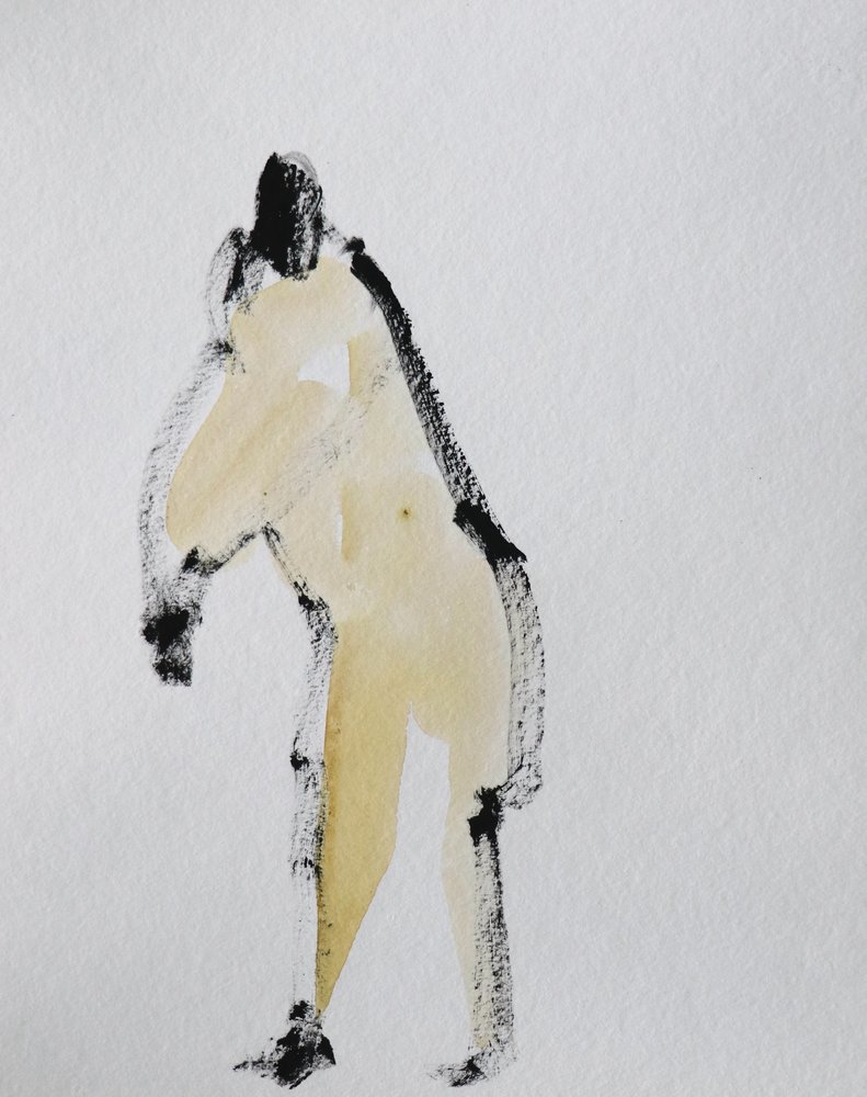 Schizzo dinamico di nudo da Santhosh ch