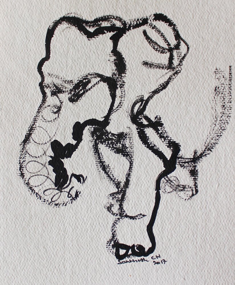 Disegno lineare espressivo da Santhosh ch
