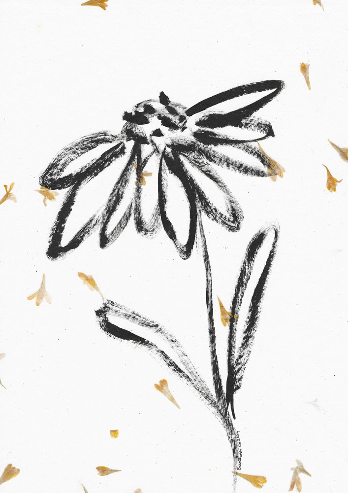 Fiore con petali cadenti da Santhosh ch