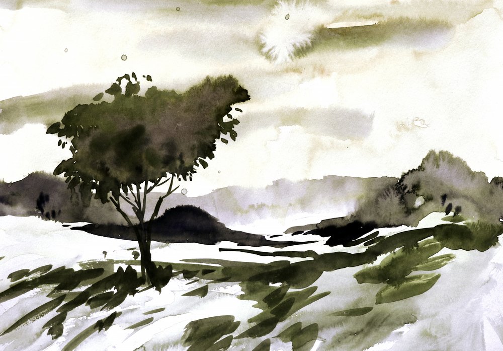 Paesaggio di Lone Tree da Santhosh ch