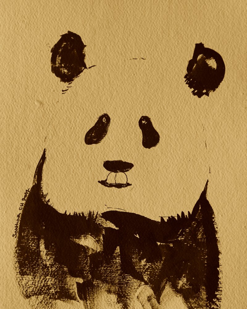 Orso panda minimalista da Santhosh ch
