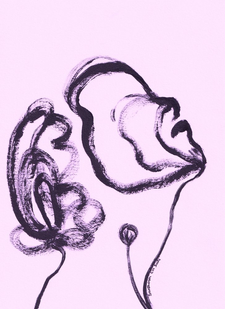 Linee floreali viola da Santhosh ch