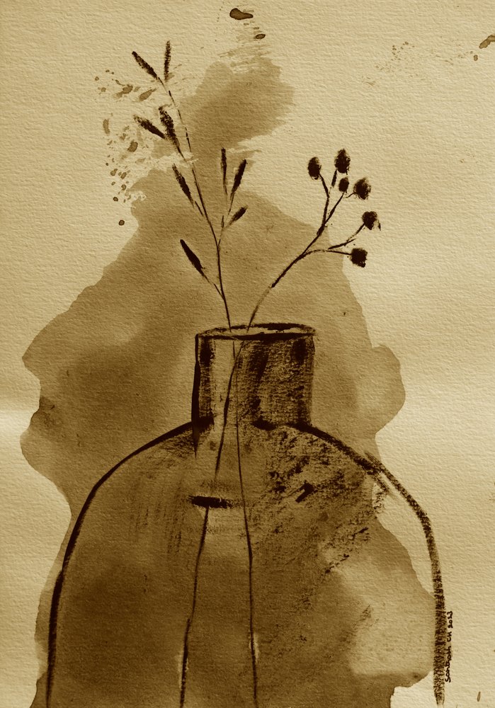 Vaso botanico seppia da Santhosh ch