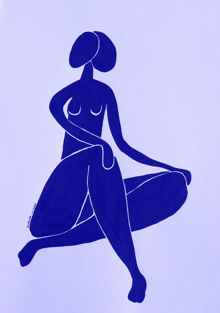 Silhouette blu serena da Santhosh ch
