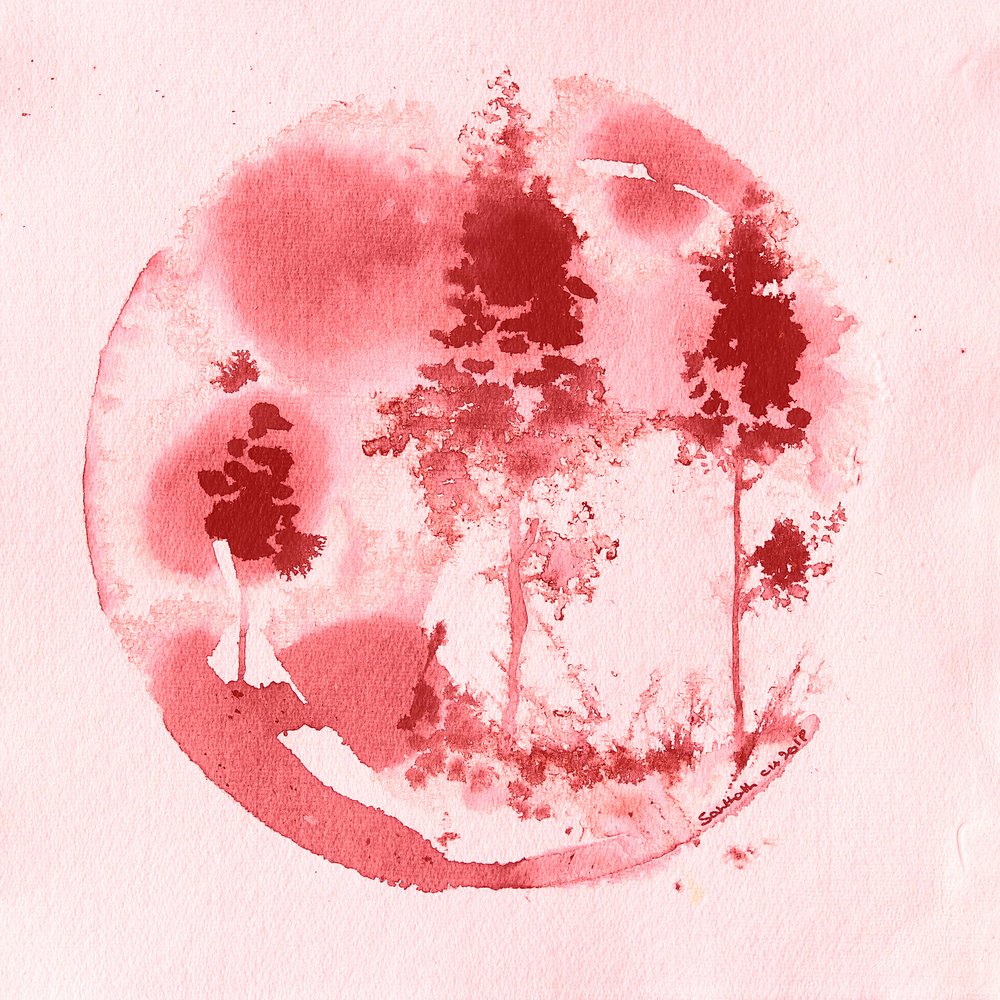 Sereni alberi rossi da Santhosh ch