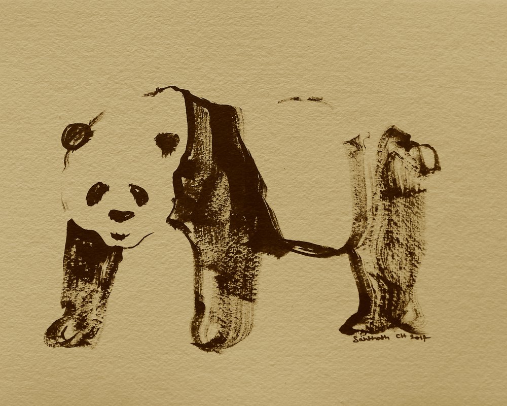 Disegno stilizzato di panda da Santhosh ch