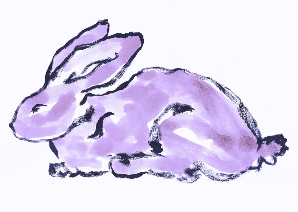 Coniglietto color lavanda stravagante da Santhosh ch