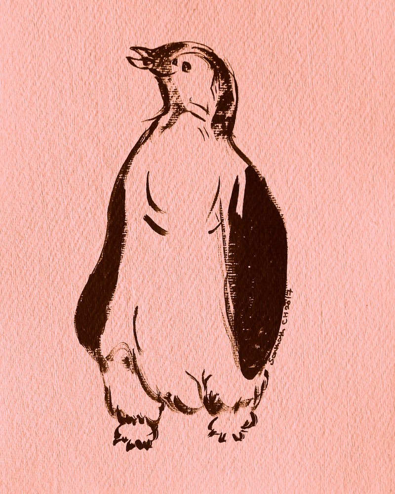 Pinguino in piedi stravagante da Santhosh ch
