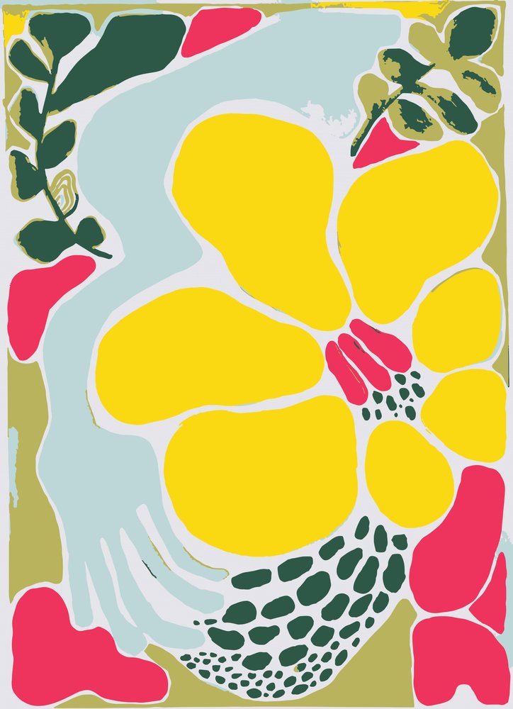 Astratto: Fiori gialli da Sarah Fitzgerald