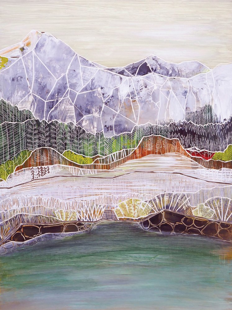 Lago di montagna geometrico da Sarah Fitzgerald