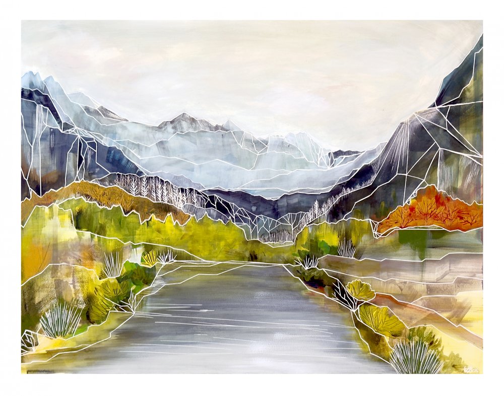 Valle fluviale geometrica da Sarah Fitzgerald