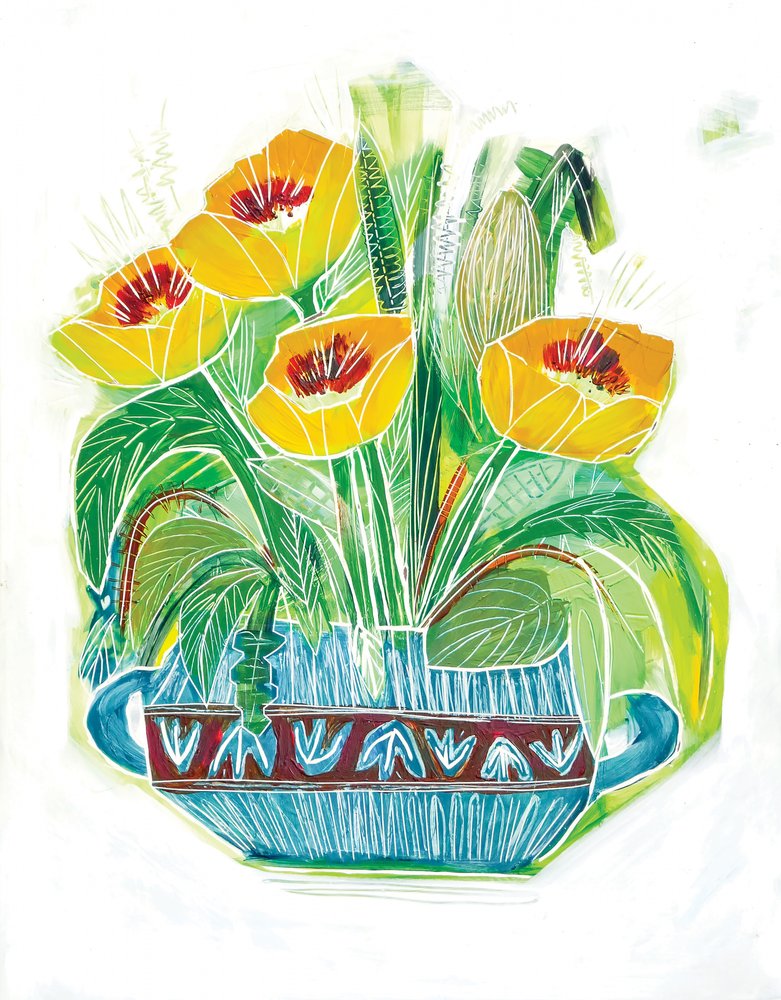 Bouquet di papaveri dai colori vivaci da Sarah Fitzgerald
