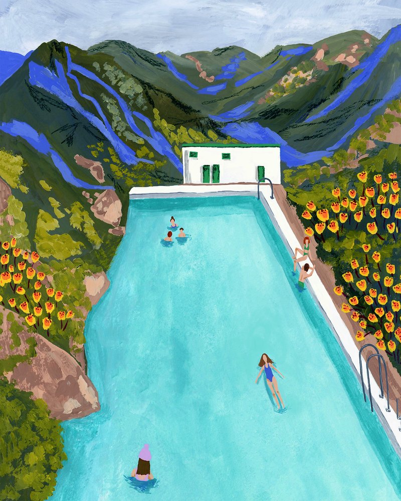 Rifugio con piscina in montagna da Sarah Gesek
