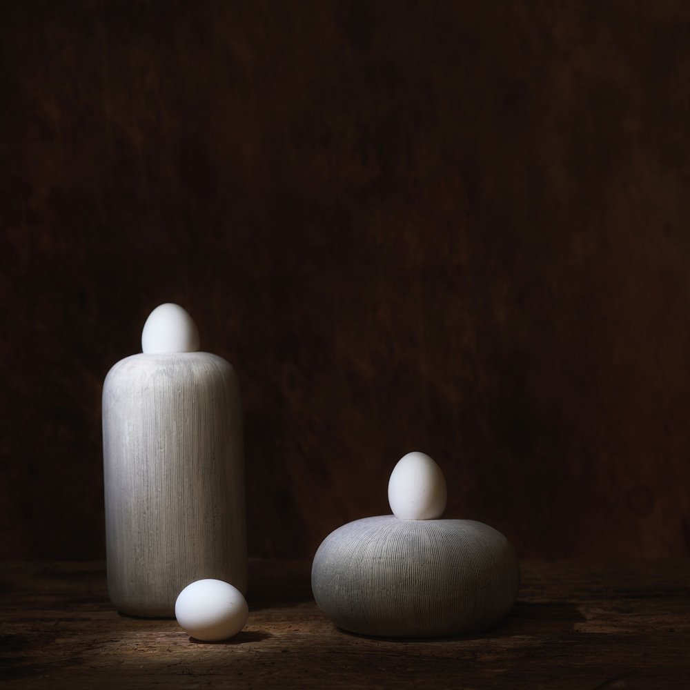 Forme serene di uova da Saskia Dingemans