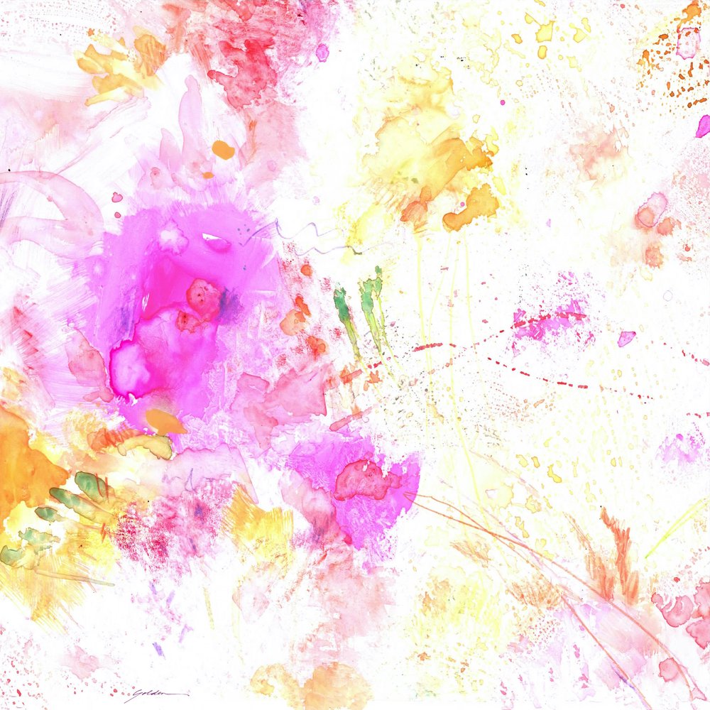 Fiori astratti dai colori vivaci da Sheila Golden