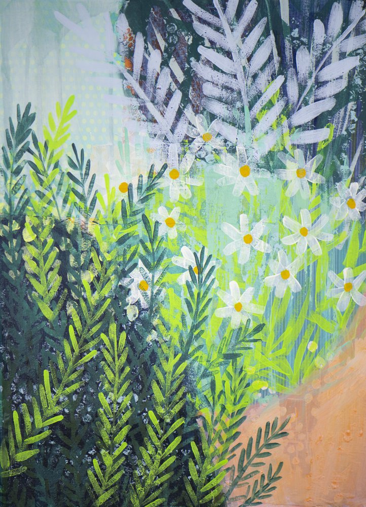Fresco giardino di margherite da Shelley Hampe