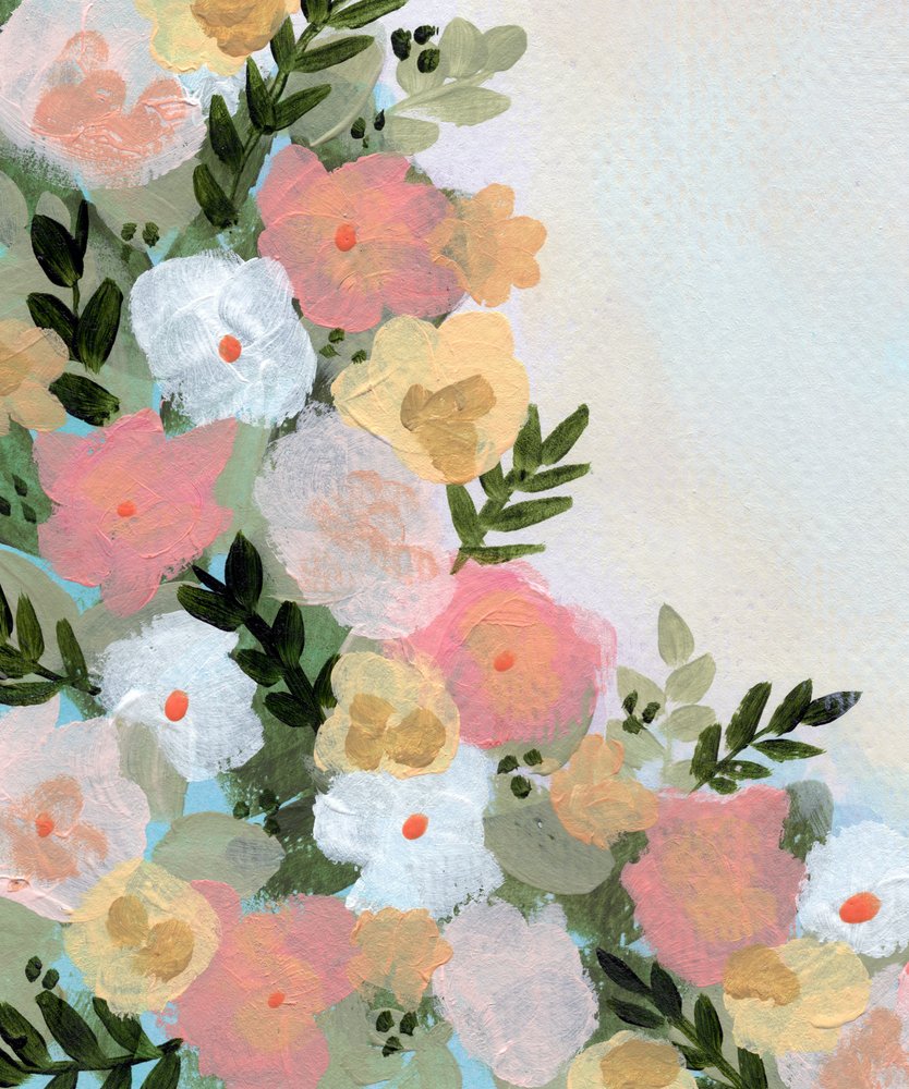 Soffici fiori pastello da Shelley Hampe