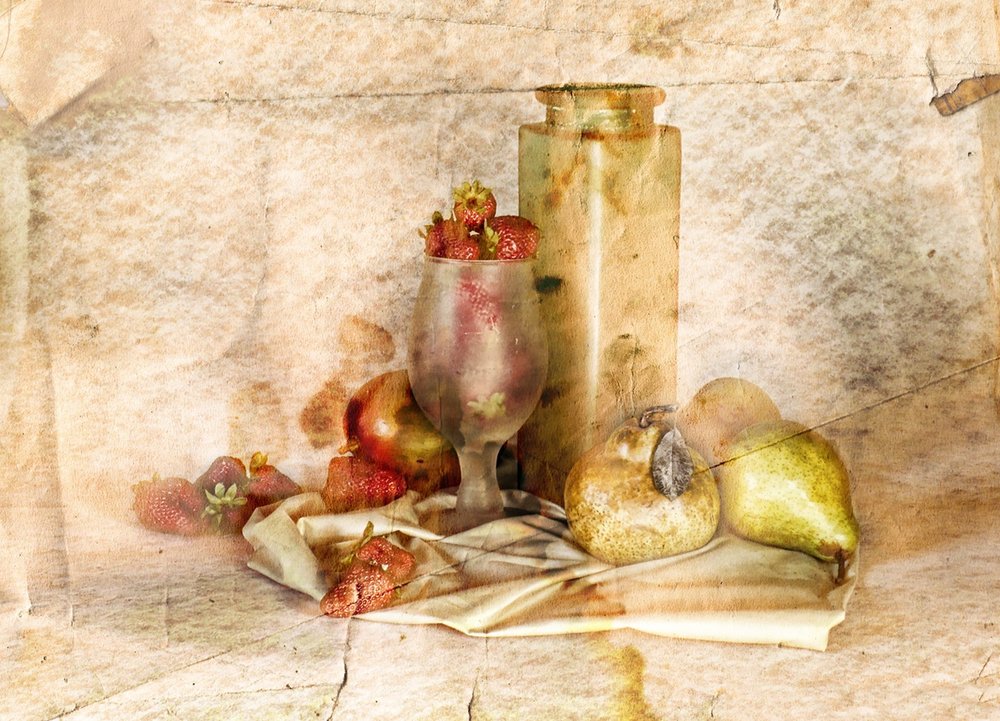Natura morta vintage con frutta da Silvia Simonato