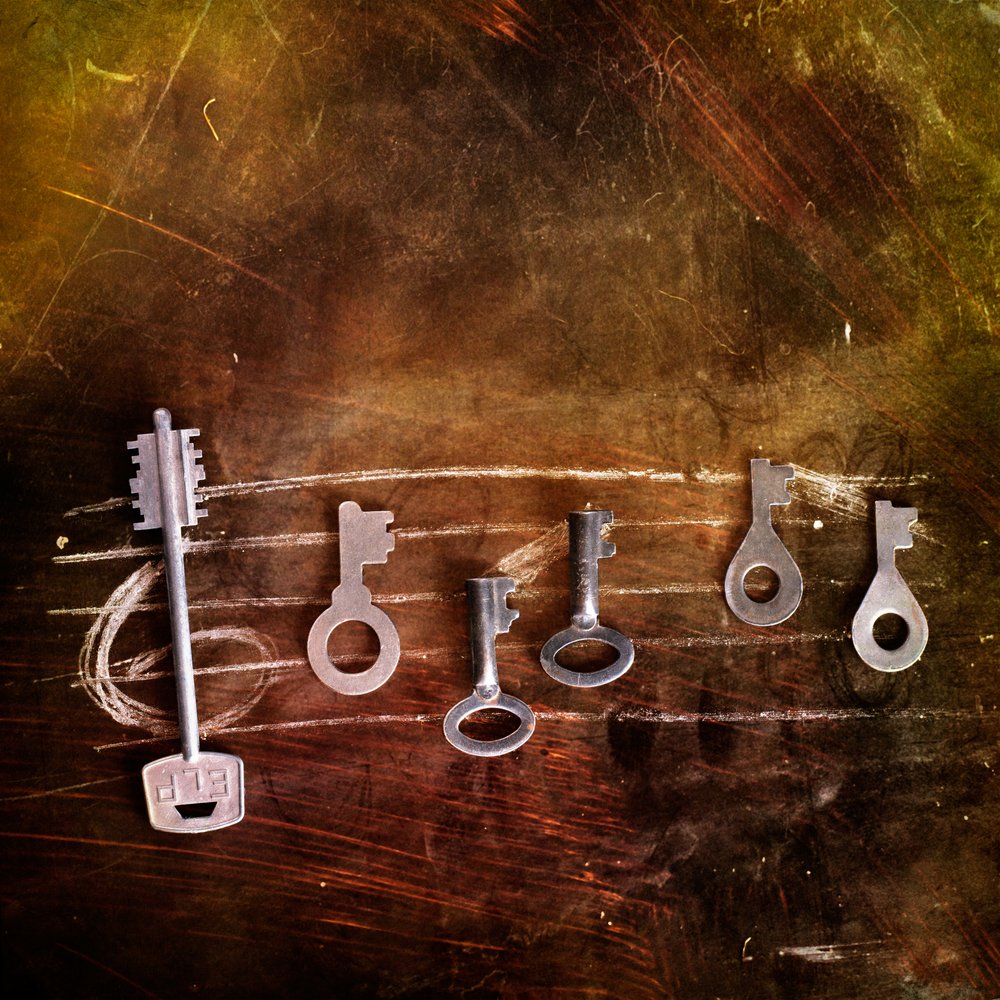 Tasti musicali vintage da Stanislav Aristov