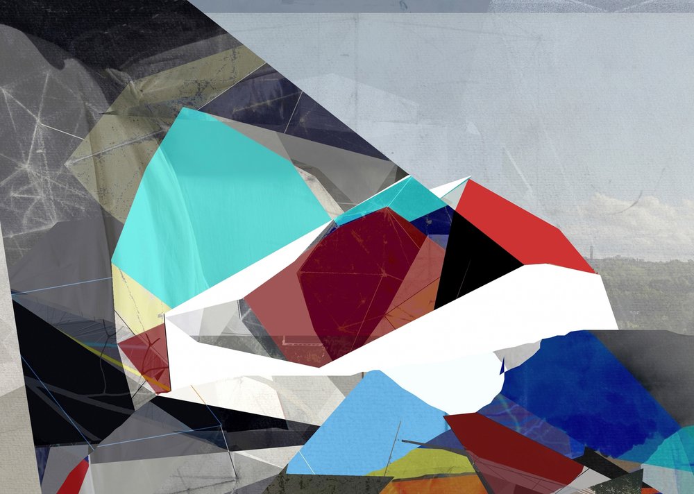 Astrazione geometrica colorata da Stefan Fransson