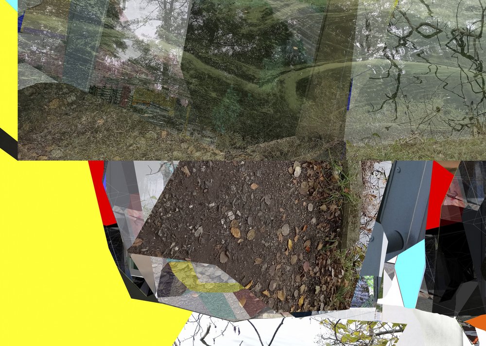 Collage "Foresta geometrica" da Stefan Fransson