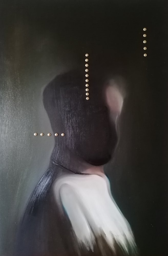 Figura astratta scura da Stefano Mazzolini