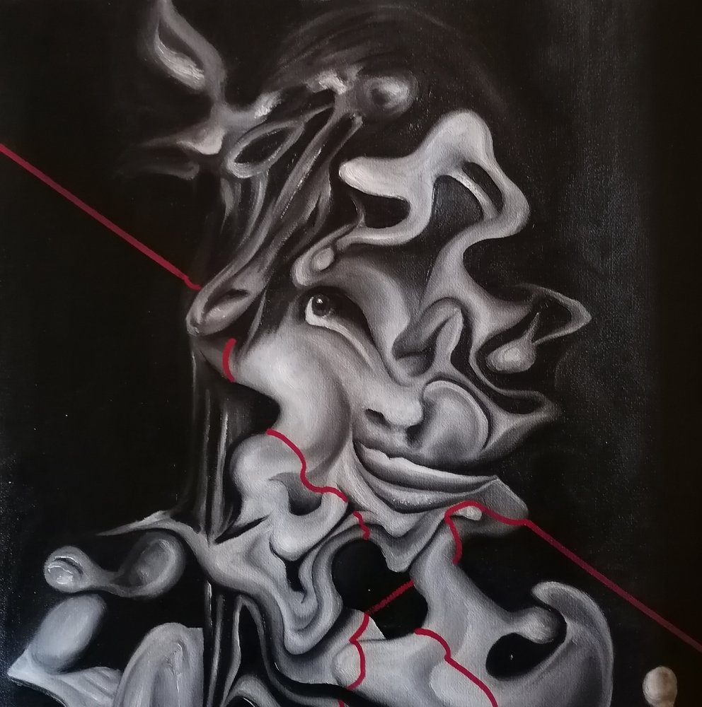 Ritratto astratto distorto da Stefano Mazzolini