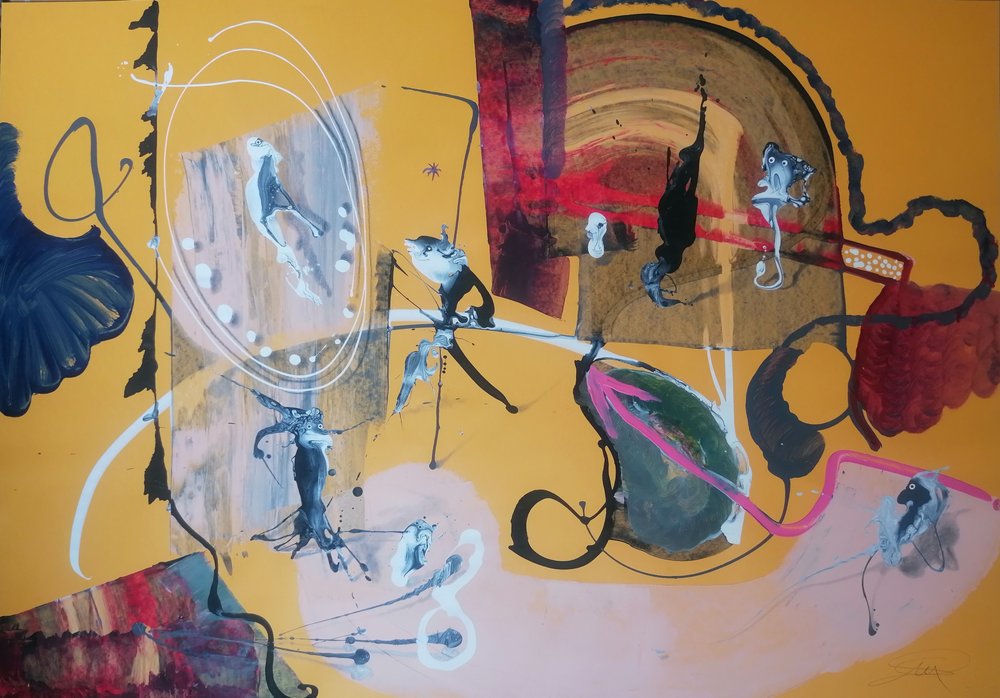 Astratto giallo dinamico da Stefano Mazzolini