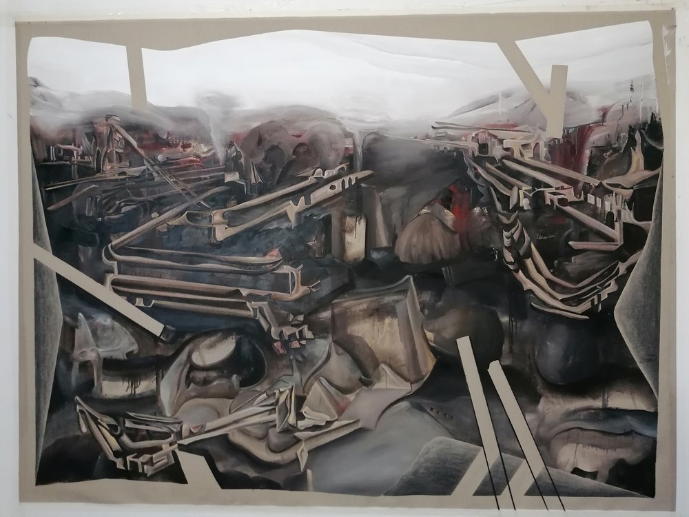 Paesaggio meccanico distopico da Stefano Mazzolini