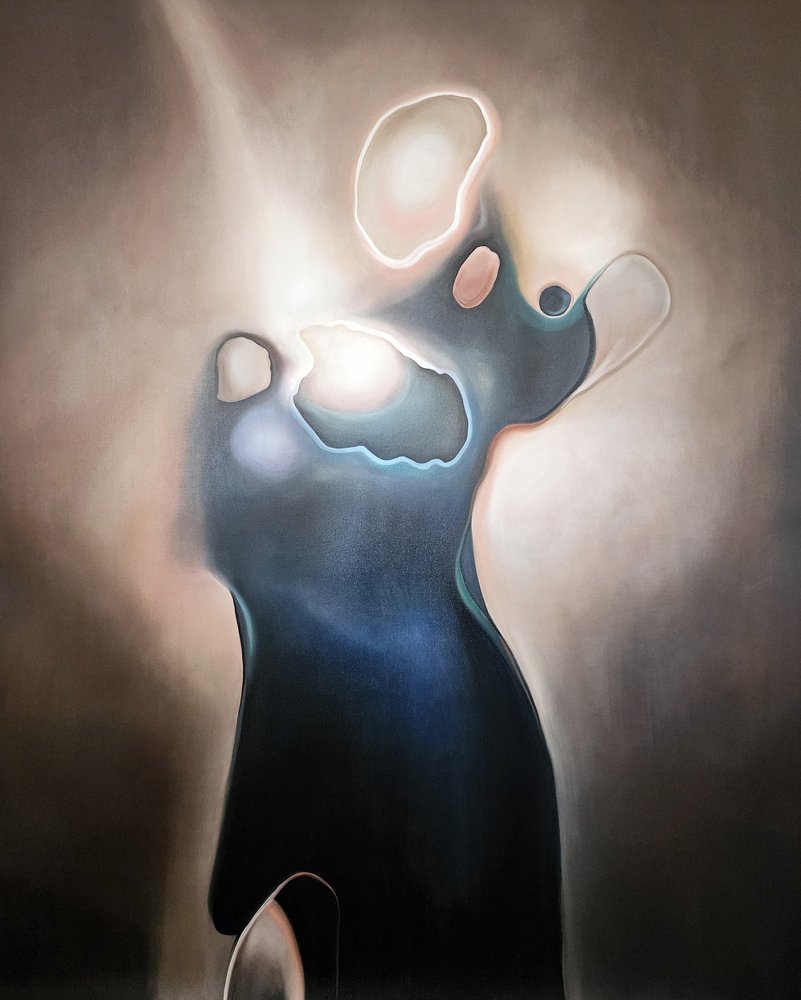 Figura blu eterea da Stefano Mazzolini