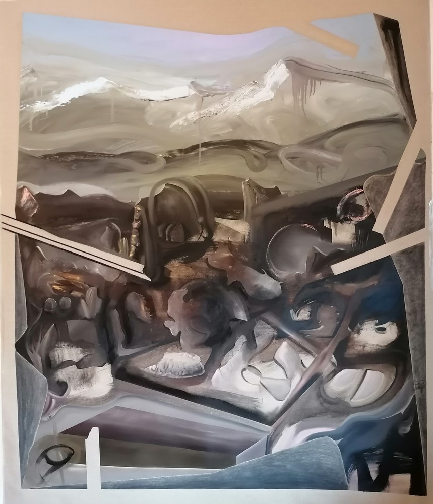 Astratto paesaggio montano misterioso da Stefano Mazzolini