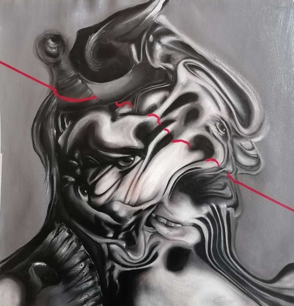 Volto surreale distorto da Stefano Mazzolini