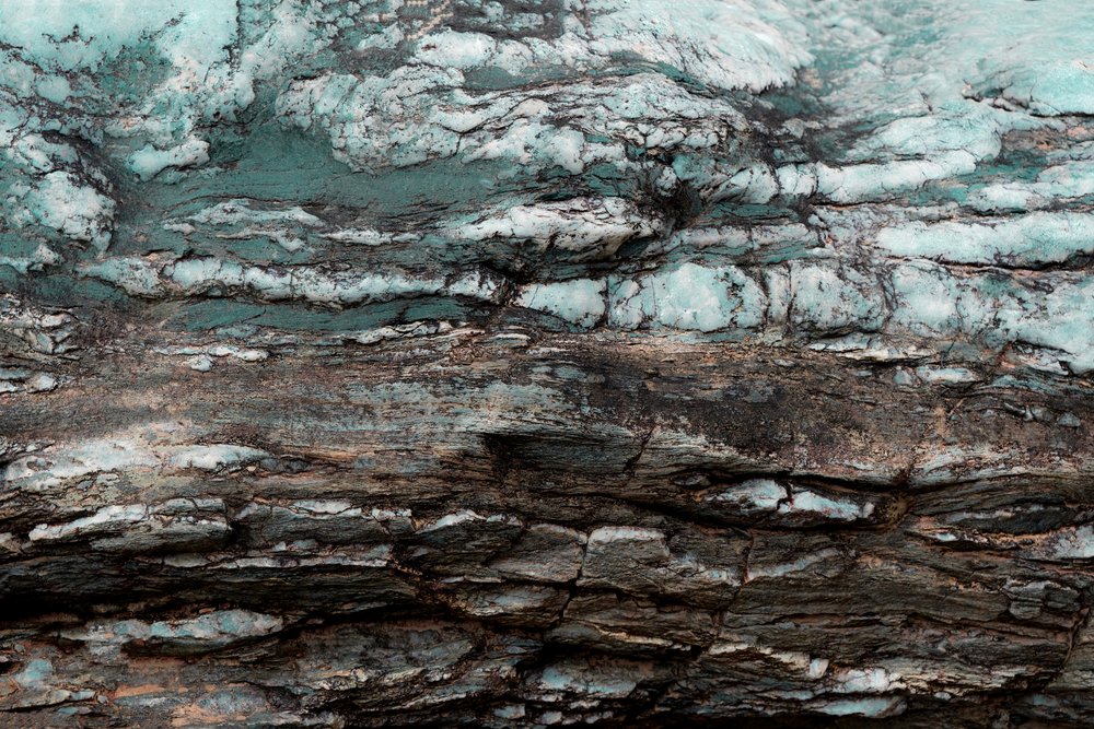 Strati di pietra verde acqua da Studio Meikle