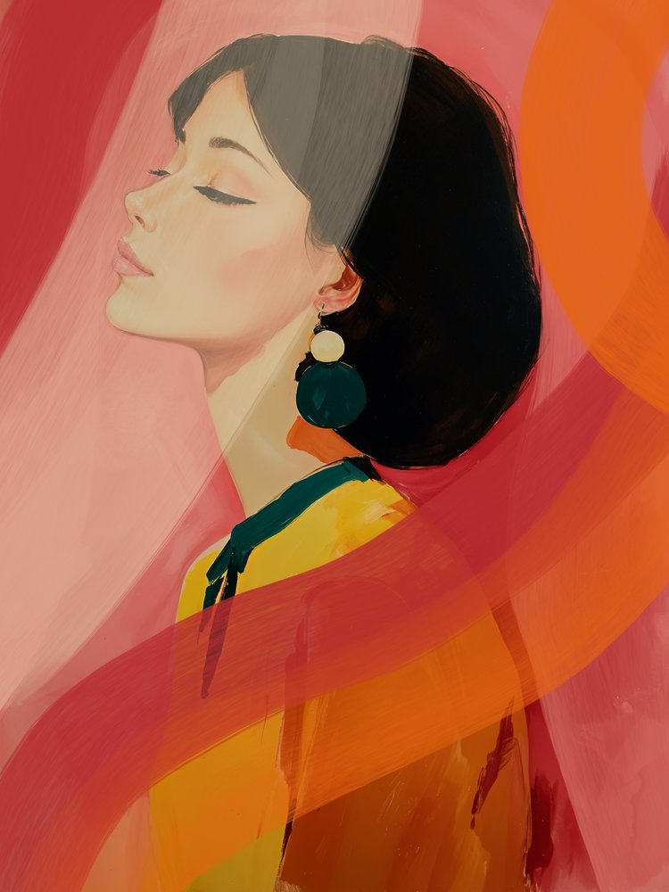 Ritratto di serenità colorata da Studio Palette