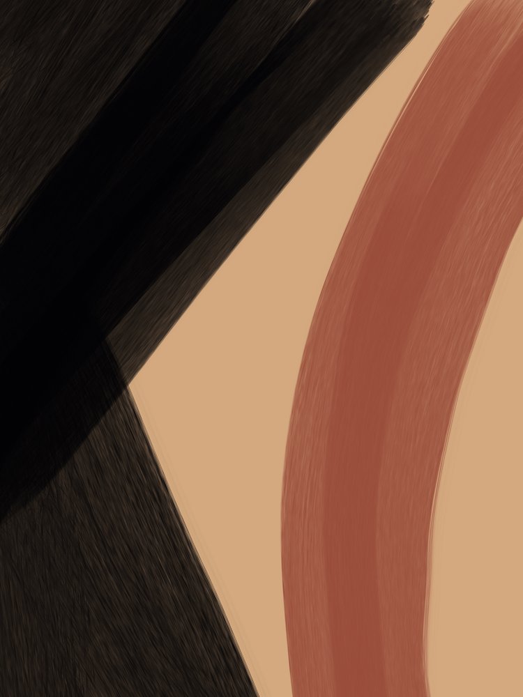 Curve astratte dai toni terrosi da Studio Palette
