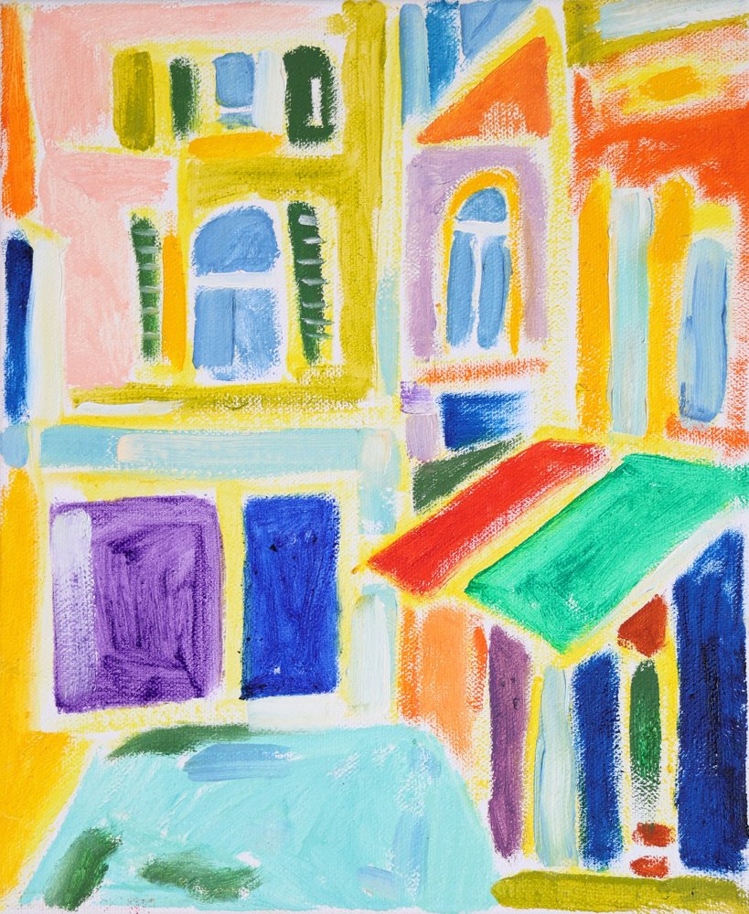 Città vivace - Astratto da Tamara Jare