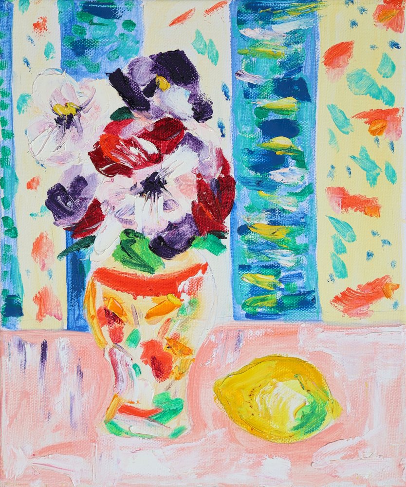 Fiori dai colori vivaci e limone da Tamara Jare