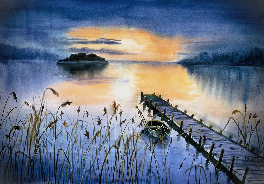 Molo del Lago Sunset da Tanya Lundmark