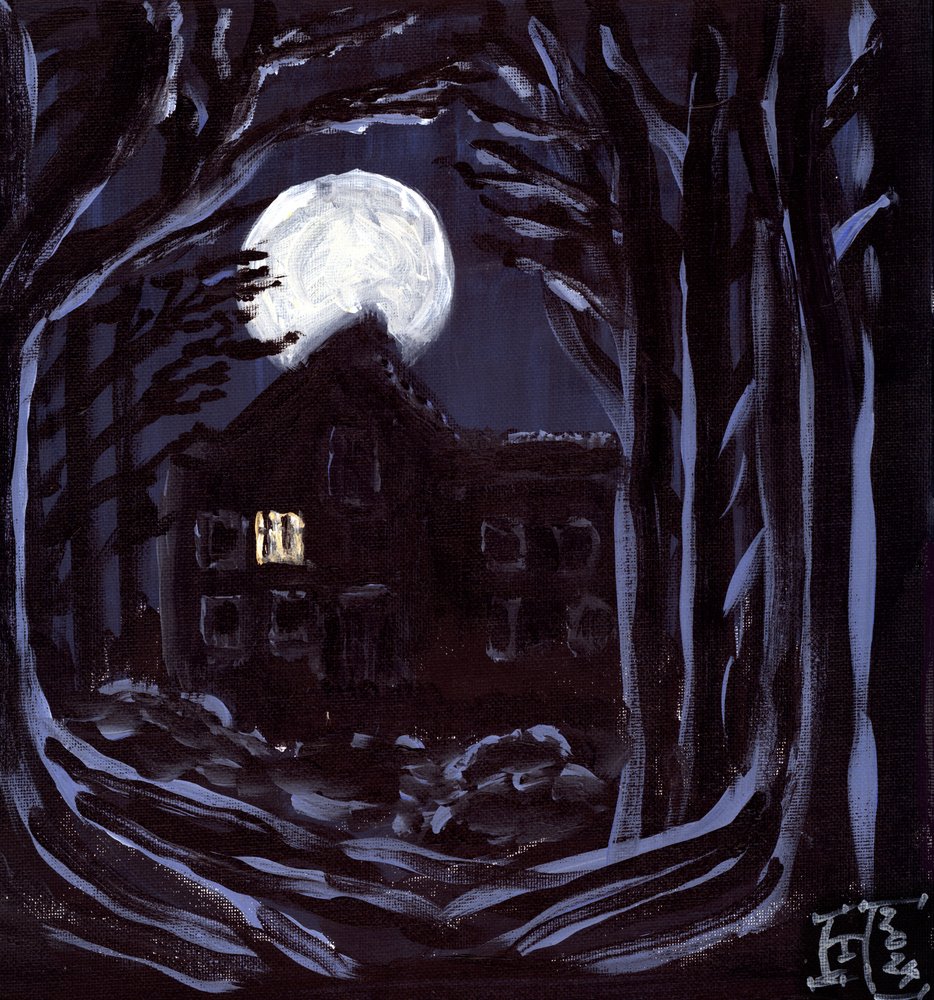 La casa stregata al chiaro di luna da Tim Hoinkis