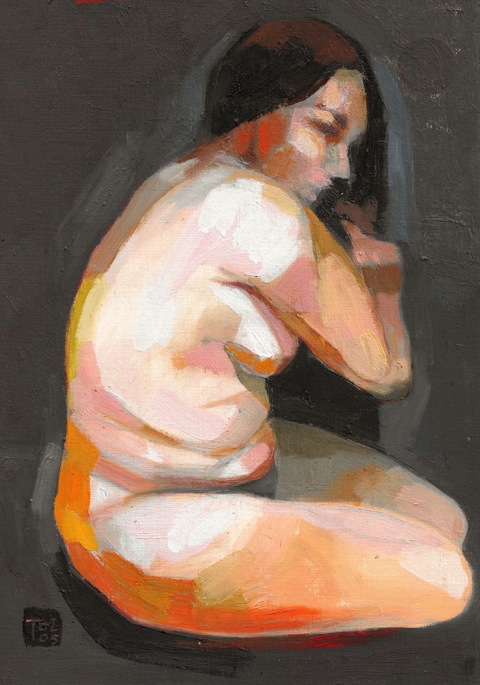 Donna nuda in meditazione da Tore Bahnson
