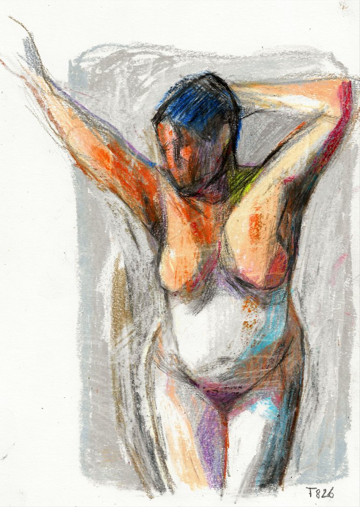 Nudo femminile espressivo da Tore Bahnson