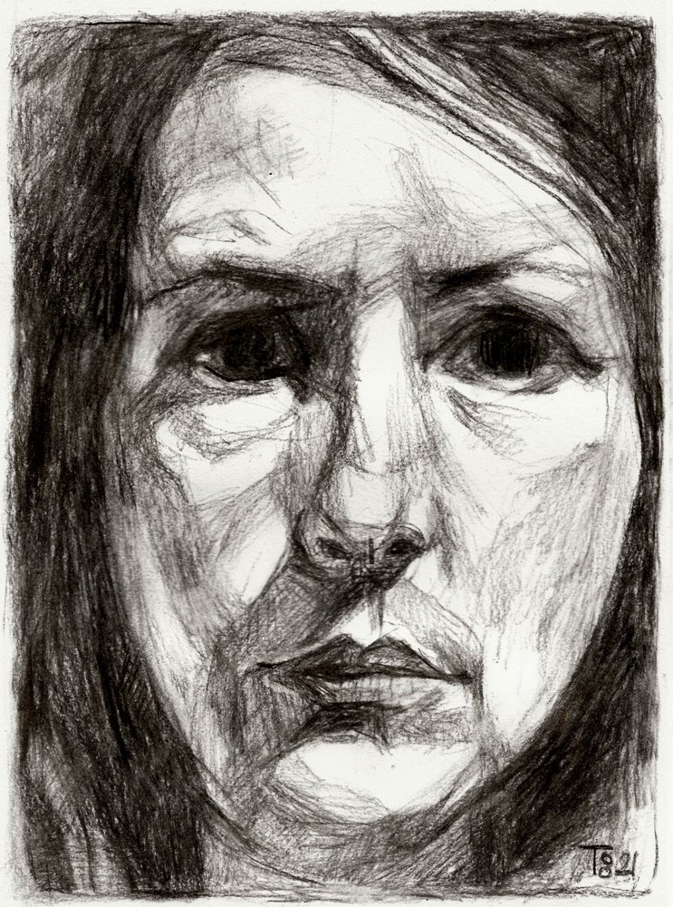 Ritratto femminile intenso da Tore Bahnson