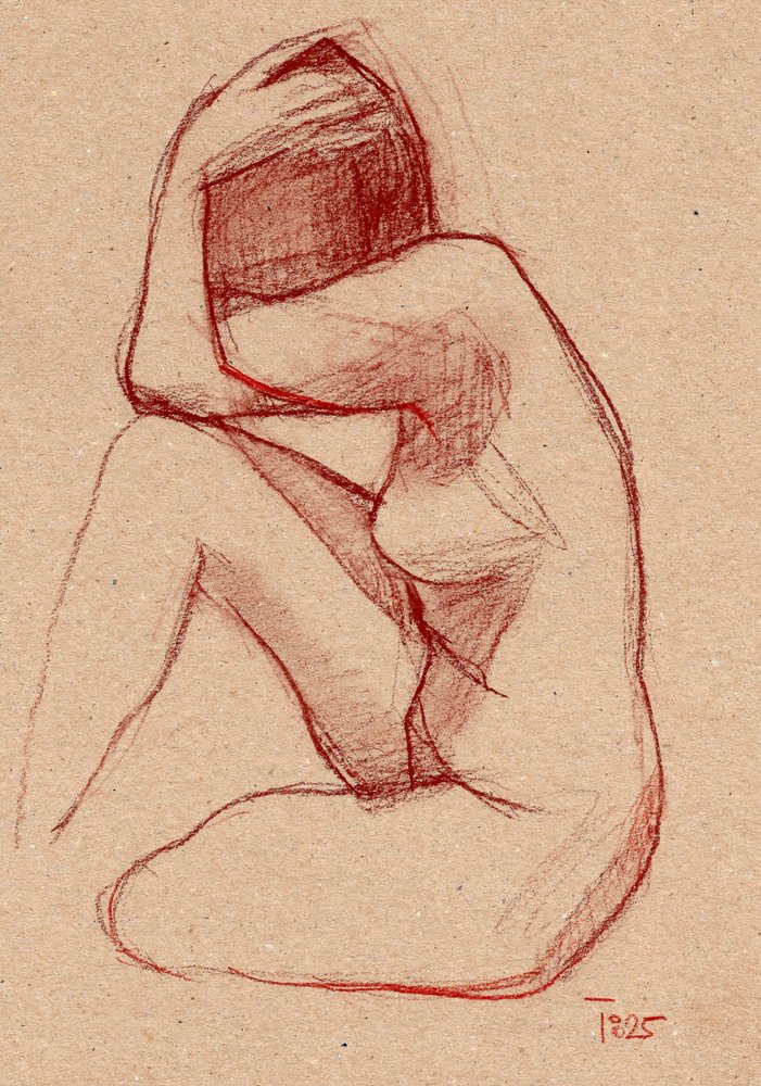 Studio di nudo pensieroso da Tore Bahnson