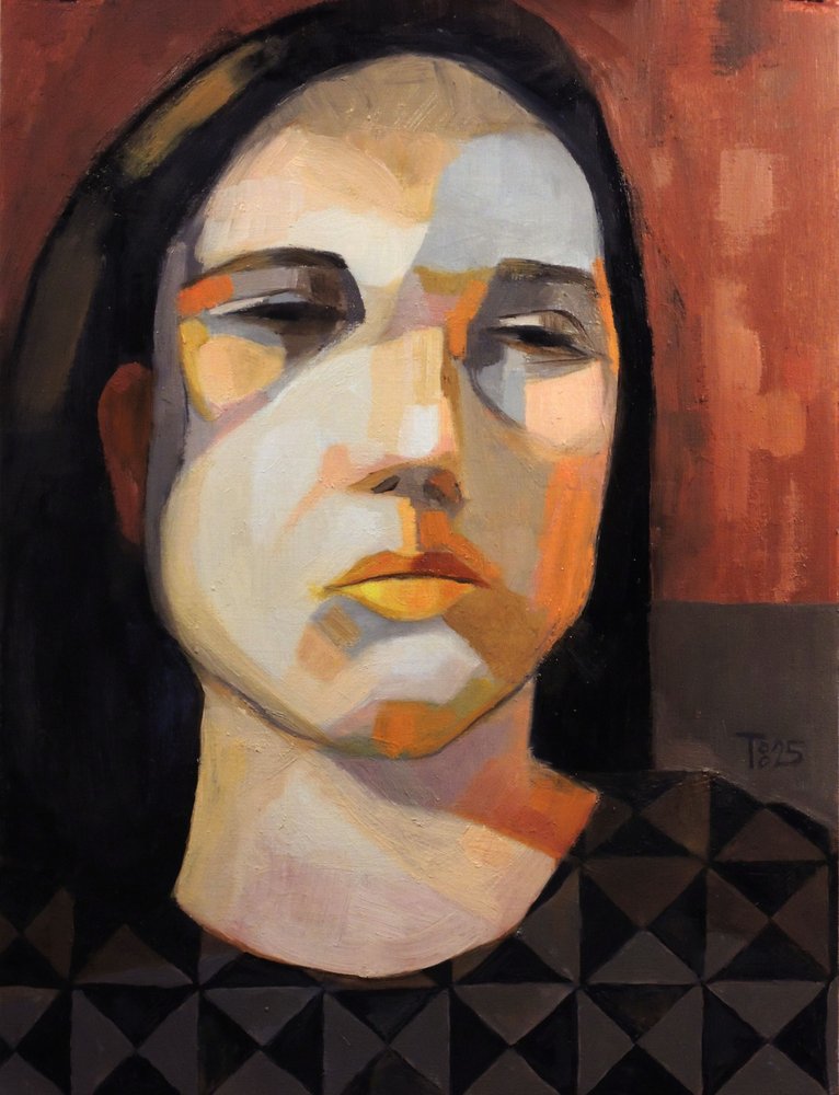 Ritratto di una donna pensierosa da Tore Bahnson