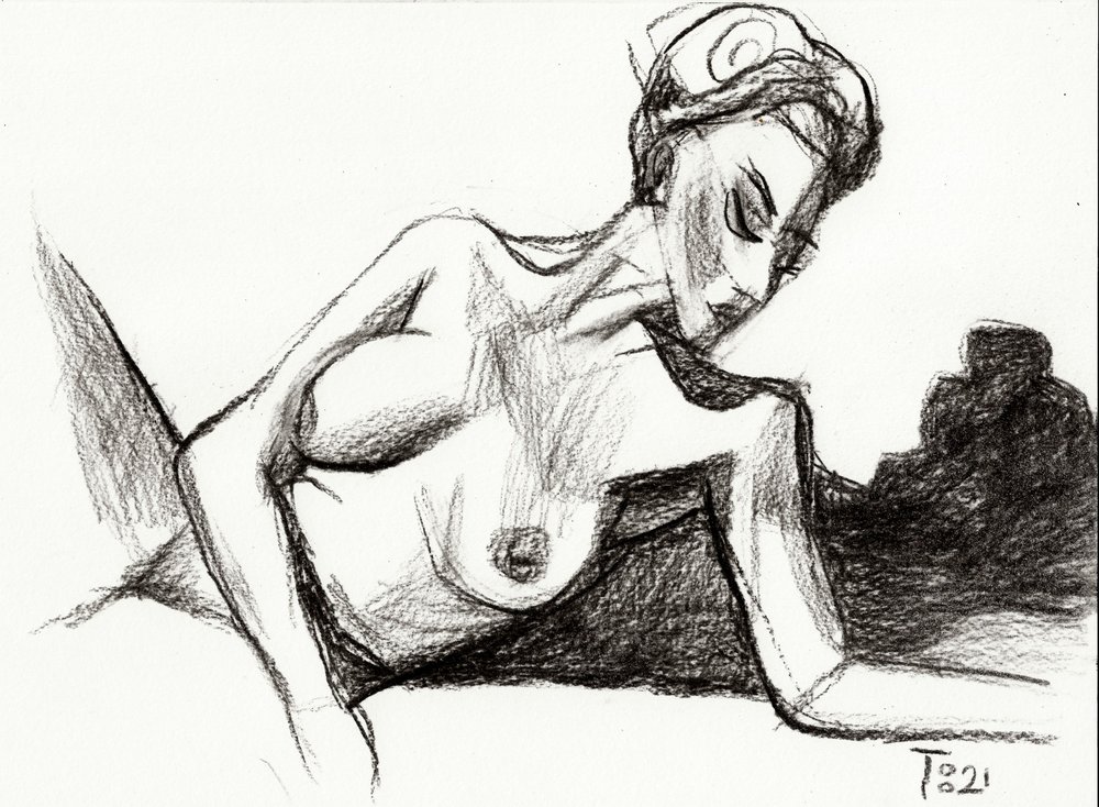 Schizzo di nudo sensuale da Tore Bahnson